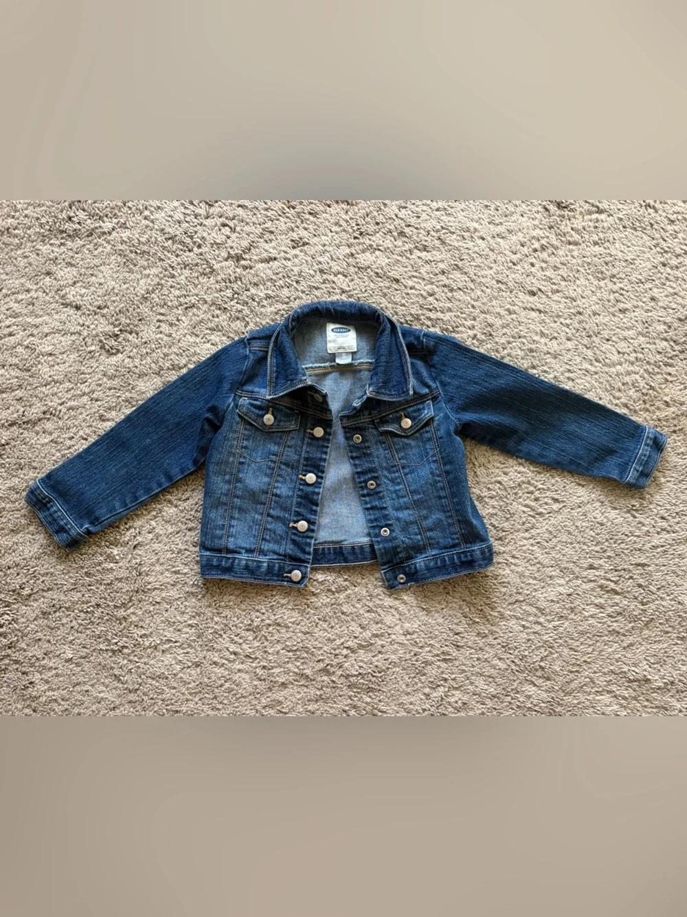 Old Navy Dark Blue Denim Jean Jacket for toddler